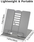 Desk Book Stand Holders For Reading Hands Free  Durable Metal Adjustable Book St