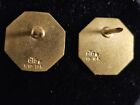 2 Asf American Steel Foundries 35   40 Year Employee Service Award Pins - 10k