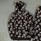 Wonder Nation Girls 2pc Fleece Hoodie   Pants Set Hearts Black white L 10-12