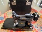 Pristine Singer 1937  221 Featherweight Sewing Machine  Case  Manual    Video