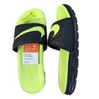 Nike Men s Benassi Solarsoft Slide Athletic Sandal Black Volt Size 4 Nwt