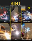 New 6-in-1 Tig Welder Mig cut mma Gas gasless Welding Machine Plasma Cutter 220v