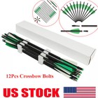 12pcs 20 Inch Hunting Carbon Crossbow Bolts 4  Vanes Archery Crossbow Arrows