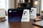    2 Pack Genuine Hp 26x Black High Yield Toner Cartridge Cf226x M402 M426
