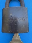 Vintage Schlage Brass Padlock  1-working Key  Rare