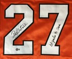 Ron Hextall Philadelphia Signed Orange Hockey Jersey 1st Goalie To Score Bas