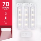 Energizer 9  3pk 50 Lumens Led Cabinet Lights Bar With Remote White