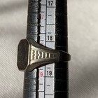 Ultra Rare Ancient Roman Silver Ring Engraved Stunning Black Stone Authentic