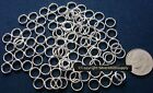 Split Rings 7mm Silver Plated Steel 100 Pcs Jewelry Clasp Attach Charms Pfg005c
