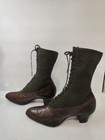 Antique Lace Up Boots  Womens  Edwardian Style 1900-1910 s  R j    R s  Co brown