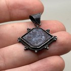 Ancient Roman Silver Pendant With Animal Intaglio