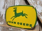 Vintage John Deere Porcelain Sign 12  Old 1962 Tractor Farming Farm Equipment