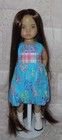 Monique Custom Made Doll Wig Size 7 8 Brown Very Long Straight Hair No Bangs New