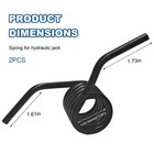 Fkewp 2 Pcs Jack Spring  Heavy Duty Metal Levelling Return Spring For 3 Black