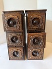 6 Vintage Ornate Sewing Machine Drawers With Frames 