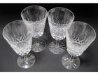 Set Of 4 - Vintage Waterford Crystal Lismore 6 7 8 water Goblets wine Glasses