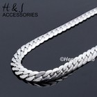7 5 -11 men Stainless Steel 8mm Silver Miami Cuban Curb Link Chain Bracelet b155