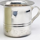 Pottery Barn Kids Keepsake Silver Cup Abc Baby Alphabet 2 5 Inches Pbk Box