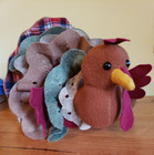 Dan Dee Collectors Choice Turkey Thanksgiving Sitting Plush Fall Decoration 10   