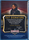 Ilhan Ohmar Ilhan Omar 2020 Decision Cut Signature Auto Blue Foil Card 2 5