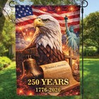 250 Years America Garden Flag  250th Anniversary Usa Patriotic Banner House Flag