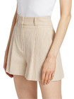 Veronica Beard Haina Seersucker Pleated Shorts Msrp  368