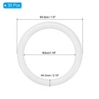 30pcs 1 5 Inch Dream Catcher Ring Plastic Macrame Wreath Floral Hoop White