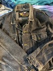 Vintage  Harley Davidson Motorcycle Denim Biker Jacket Righteous Ruler Eagle L