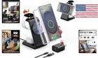 3 In 1 Magnetic Wireless Charger - Fast Samsung Charging Station For Devices