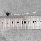 8pcs Of 925 Silver Screw Eyepins Threaded Ball Eye Pin Headpin W  Open Jump Ring