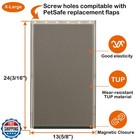 X-large Dog Door Replacement Flap Compatible With Petsafe Freedom 6 Holes Pet