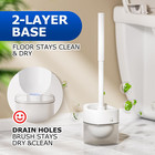 Toilet Bowl Brush And Holder Set - Toilet Scrubber Brush cleaning Brush bathroom