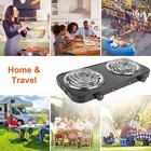 2000w Portable Kitchen Electric Double Burner Hot Plate Cooktop Cooking Stove