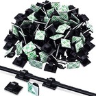 100pcs Cable Clips Self-adhesive Cord Management Wire Holder Organizer Clamp Us