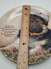 Danbury Mint Cherished German Shepherd Dog Collector Plate Pawprints On My Heart