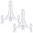 2 Pack Clear Acrylic Plate Stands 6 3in Folding Display Easel Holder