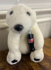 Vtg Coca-cola Polar Bear Plush 7 5    With Coke Bottle  1993 Preowned Coke
