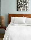 Quince King White Organic Ribbed Cotton Shams