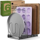 Expandable Pan And Pot Lid Organizer Rack For Cabinet