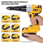 Cordless Rivet Gun Tool For Dewalt 20v Battery 3 16   5 32   1 8   only Tool 