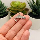Silver Salmon Fish Charms  18x24mm - Us Seller