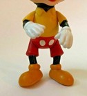 Vintage Walt Disney Mickey Mouse Hard Plastic   Rubber Poseable Action Figure