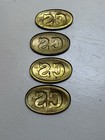 Lot Of 4 Brass Skins To Cs  Buckles   Civil War Reproductions 