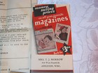 1930 s Rare Small Catalog 1935 Mrs  T j  Morrow  Magazine Agency Appleton Wi