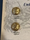 Waterbury 24k Plated Coa Civil War Buttons  Authentic Repro Original Die