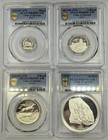 Umm Al Qaiwain 1 2 5 10 Riyals 1970 Ah1389 Silver Proof Set In Pcgs Wallet   Coa