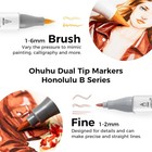 Ohuhu 36 Portrait Skin Colors-refillable- Brush   Fine Dual Tips Art Marker Set