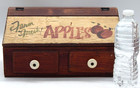 Primitive Farmhouse Wooden Apples Decorative Kitchen Storage Box