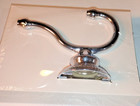 Signature Hardware Beasley Double Robe Hook 446906  chrome  Solid