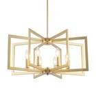 Gold Farmhouse Chandelier 8 Lights Large Chandeliers For Dining Room Geometric 